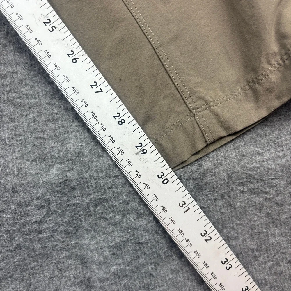 North Face‎ Convertible Pants Men 32 Olive Green Zip Off Hiking Outdoor READ